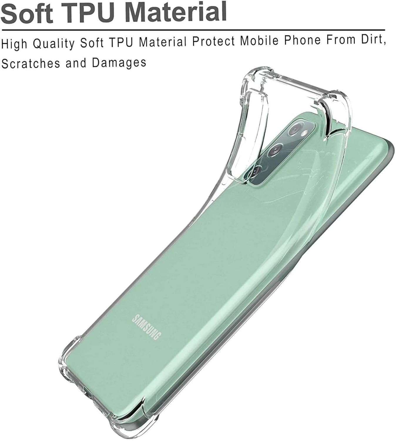 Samsung Galaxy S20 FE Transparent Soft TPU Silicone Bumper Cover