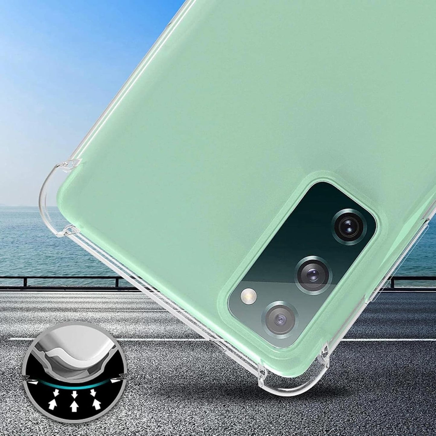 Samsung Galaxy S20 FE Transparent Soft TPU Silicone Bumper Cover