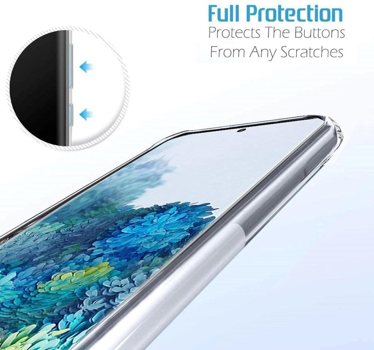 Samsung Galaxy S20 Plus Transparent Soft TPU Silicone Bumper Cover