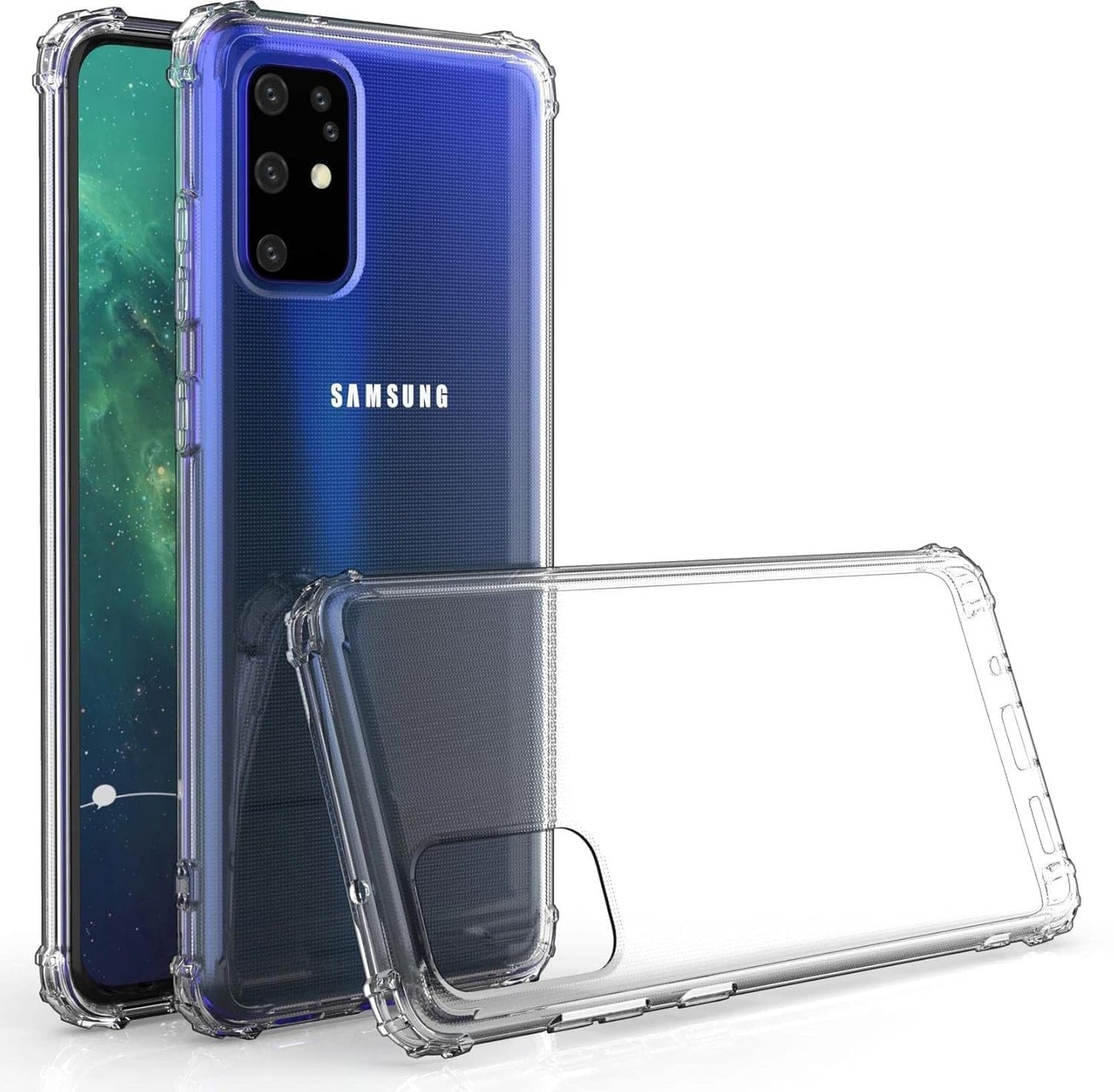 Samsung Galaxy S20 Plus Transparent Soft TPU Silicone Bumper Cover