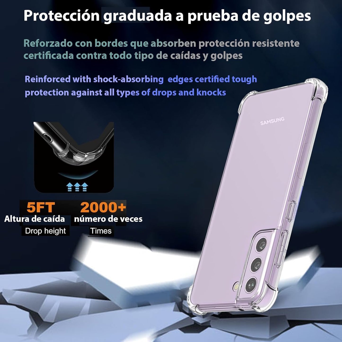 Samsung Galaxy S21 FE Transparent Soft TPU Silicone Bumper Cover