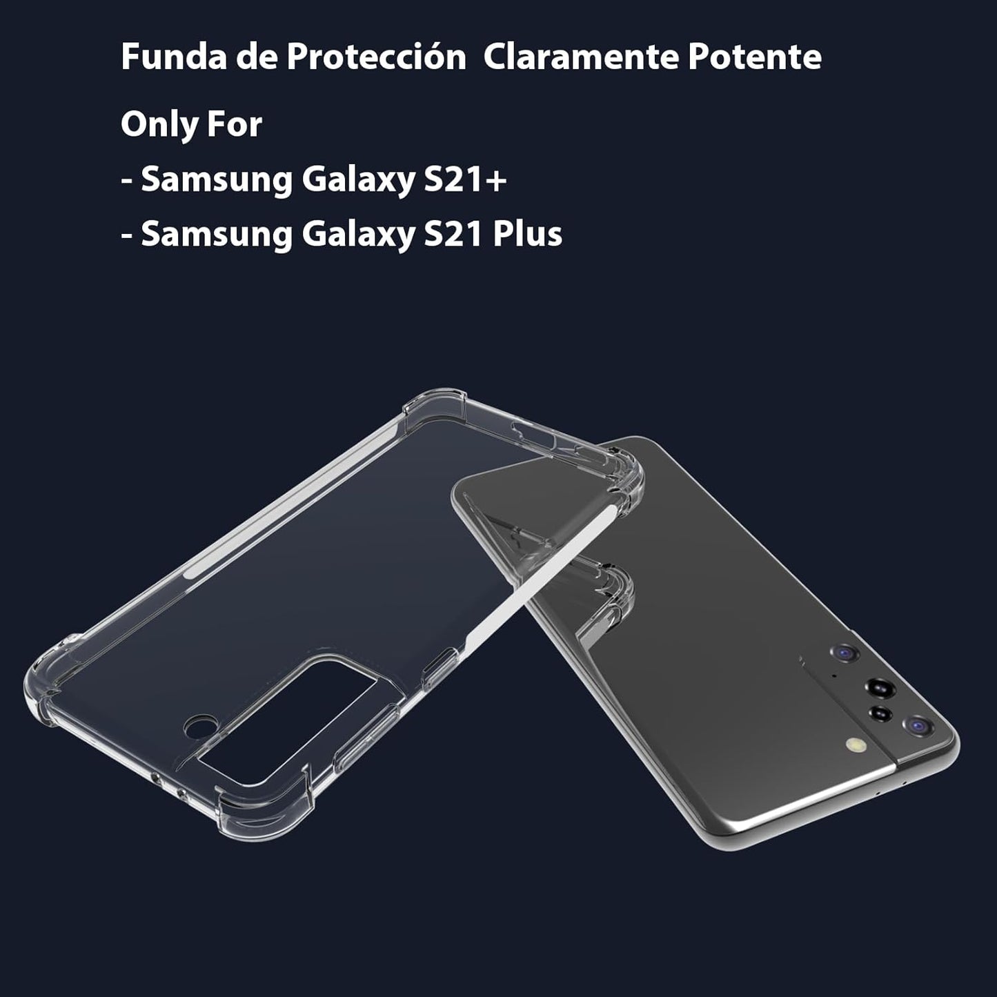 Samsung Galaxy S21 Plus Transparent Soft TPU Silicone Bumper Cover