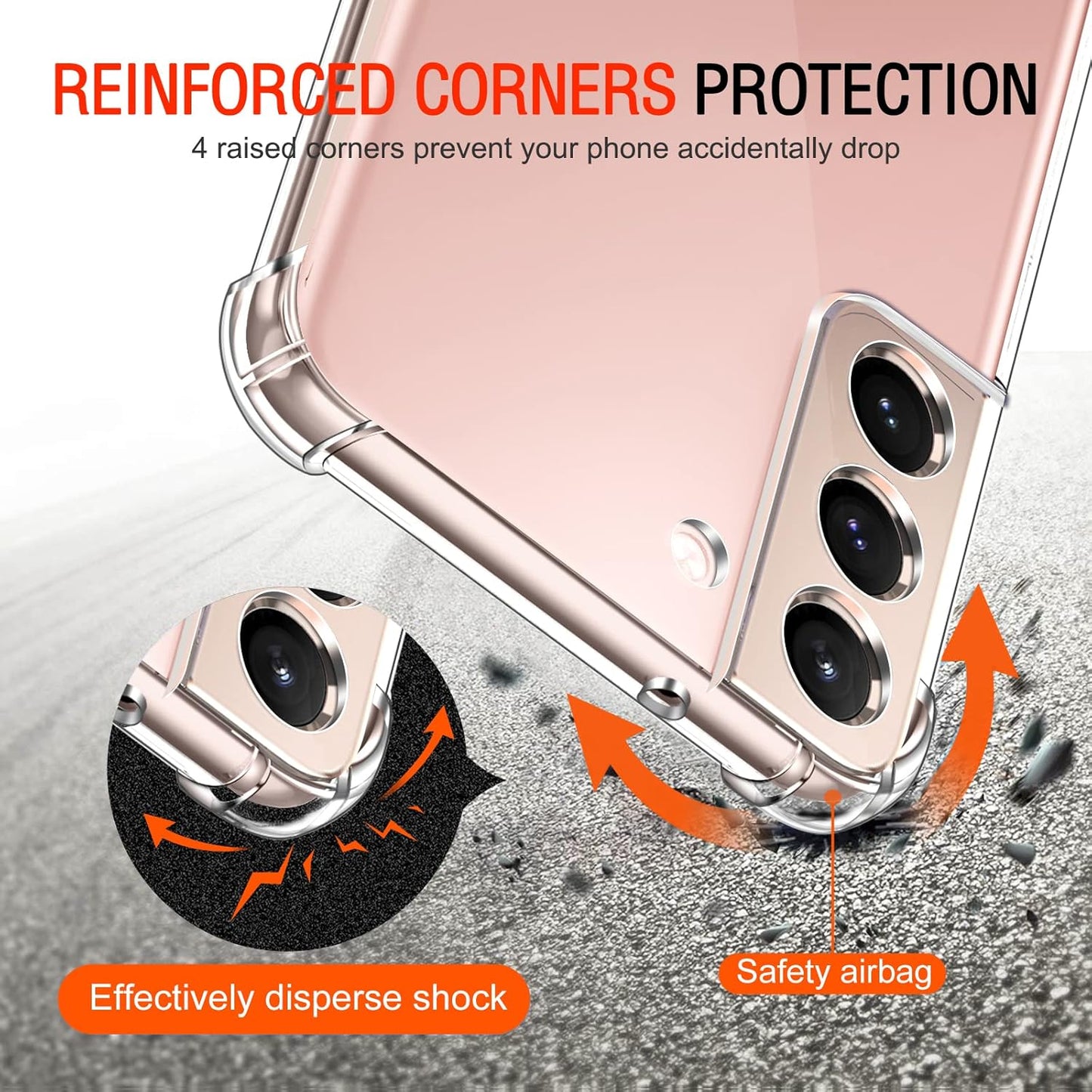 Samsung Galaxy S22 Transparent Soft TPU Silicone Bumper Cover