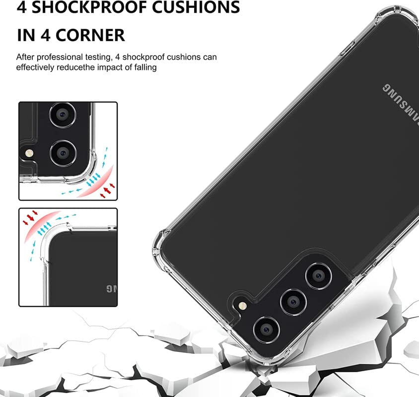 Samsung Galaxy S22 Plus Transparent Soft TPU Silicone Bumper Cover