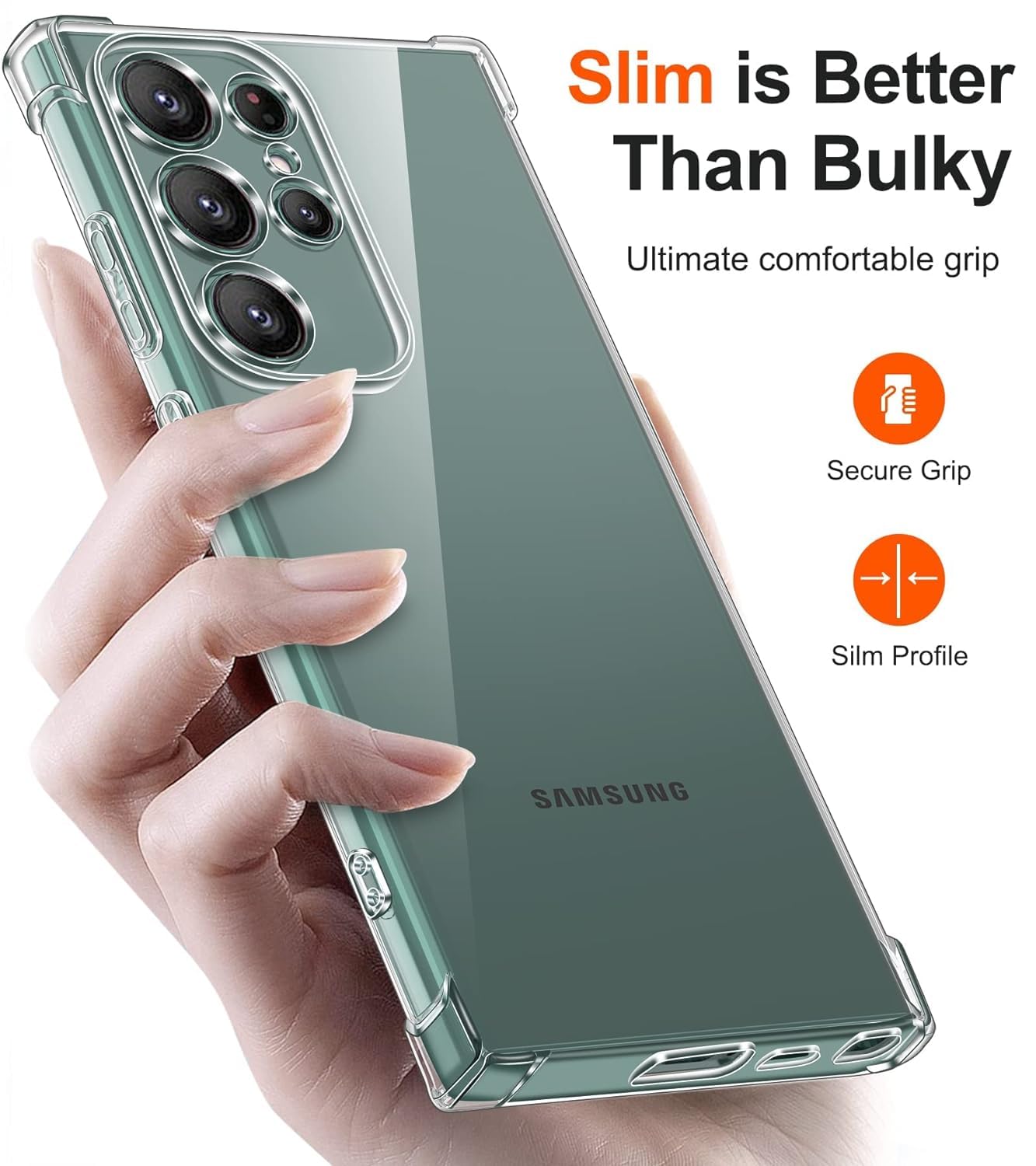 Samsung Galaxy S24 Transparent Soft TPU Silicone Bumper Cover