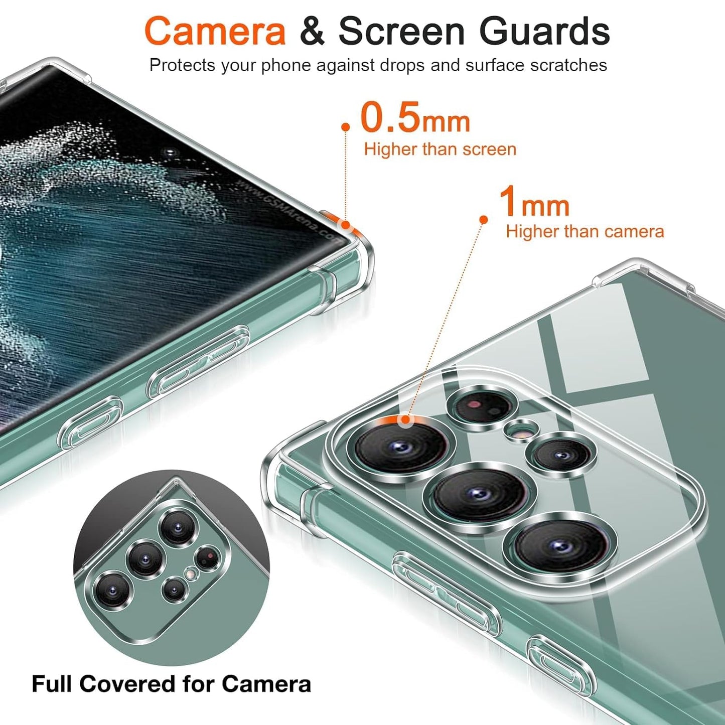 Samsung Galaxy S24 Ultra Transparent Soft TPU Silicone Bumper Cover