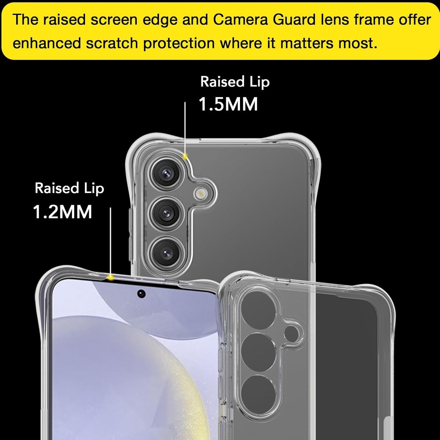 Samsung Galaxy S25 Plus Transparent Soft TPU Silicone Bumper Cover