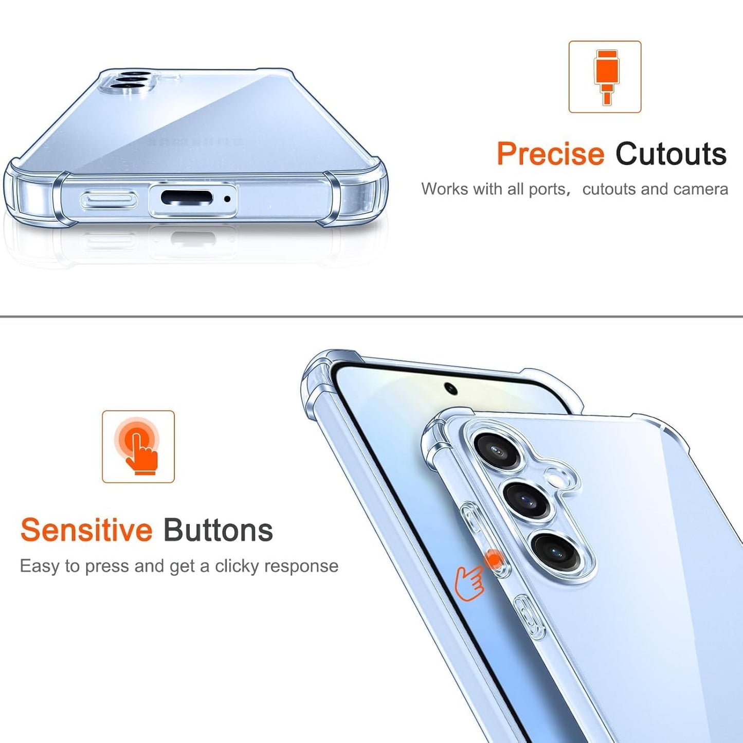 Samsung Galaxy S26 Transparent Soft TPU Silicone Bumper Cover