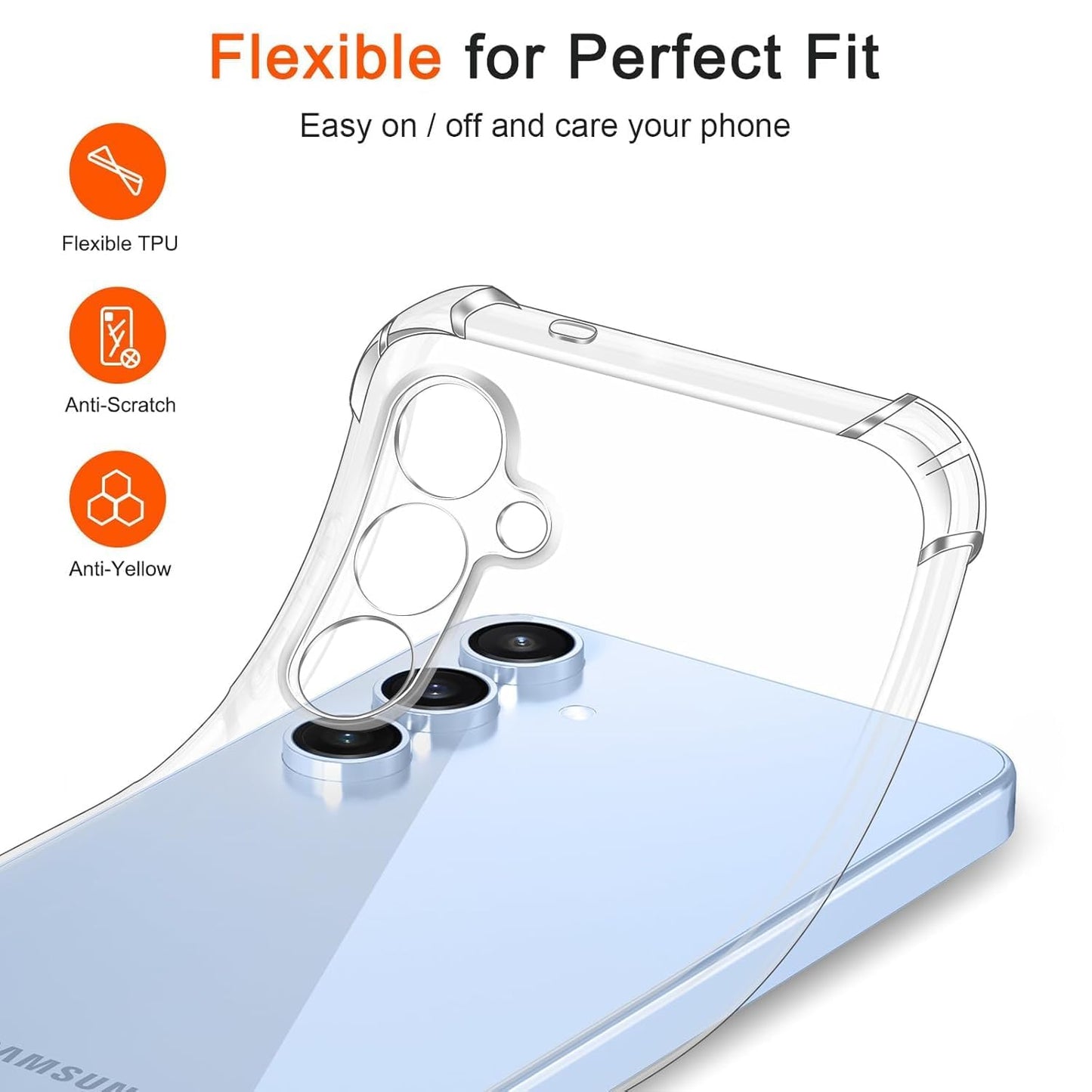 Samsung Galaxy S26 Transparent Soft TPU Silicone Bumper Cover