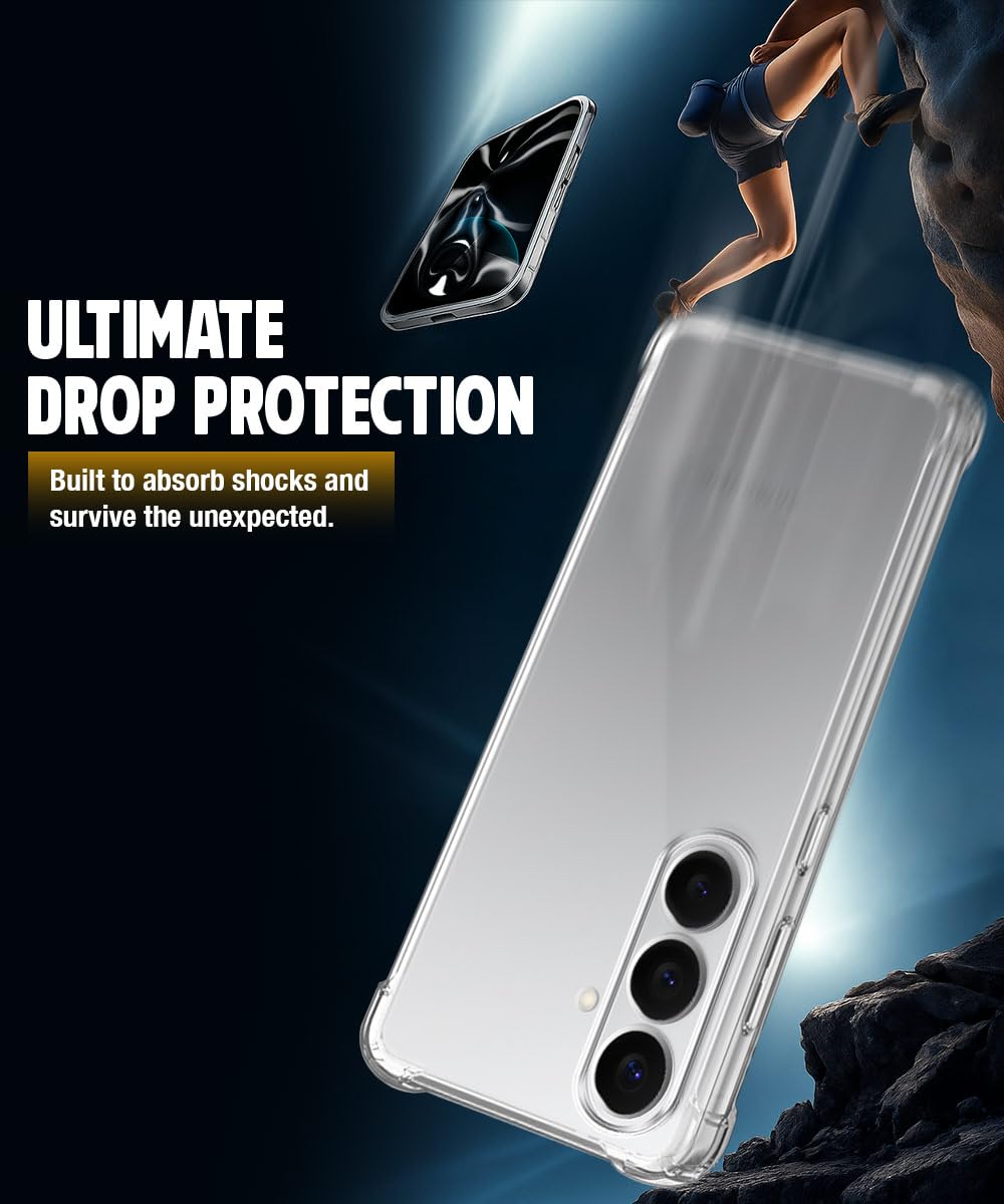 Samsung Galaxy S26 Plus Transparent Soft TPU Silicone Bumper Cover