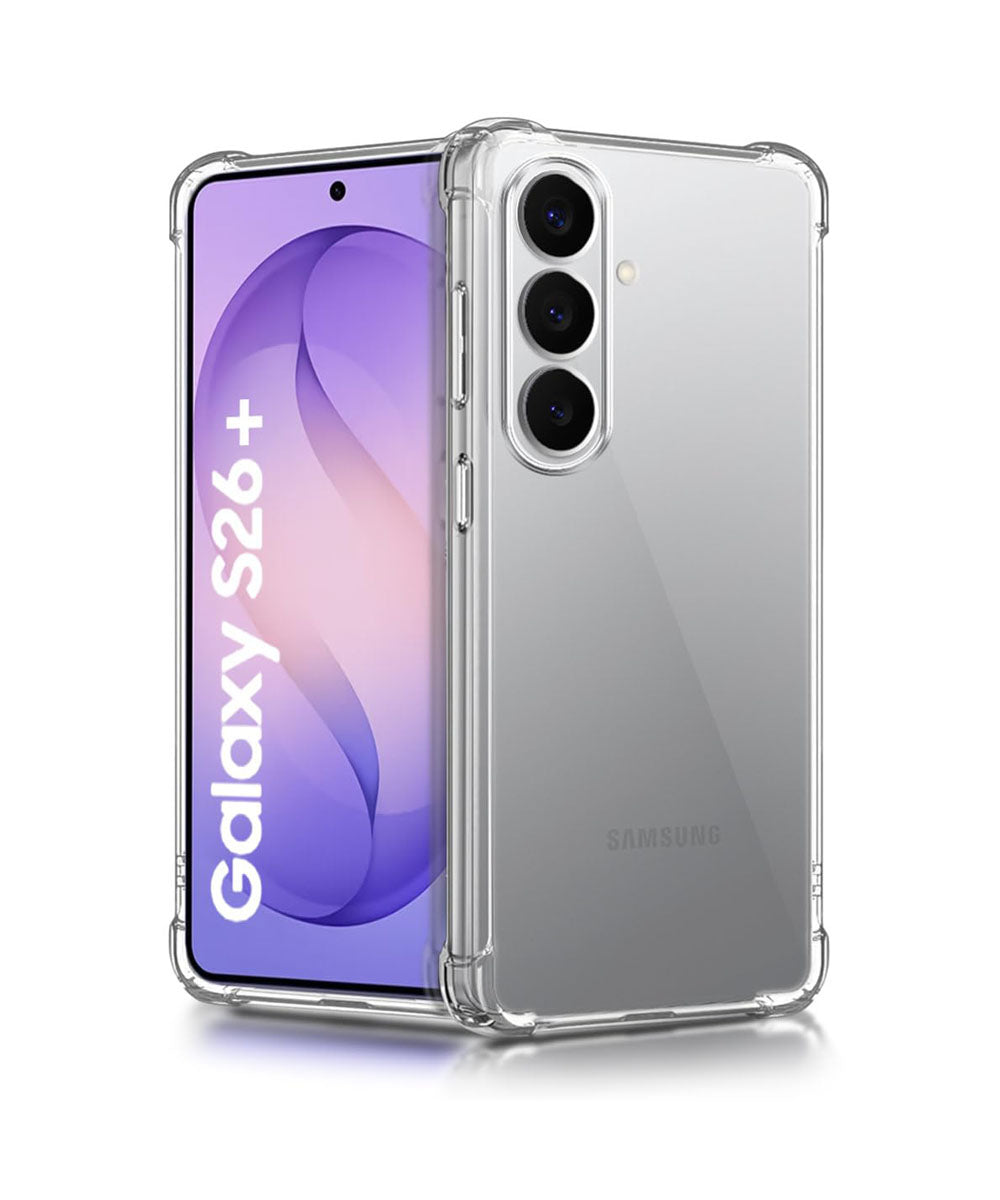 Samsung Galaxy S26 Plus Transparent Soft TPU Silicone Bumper Cover