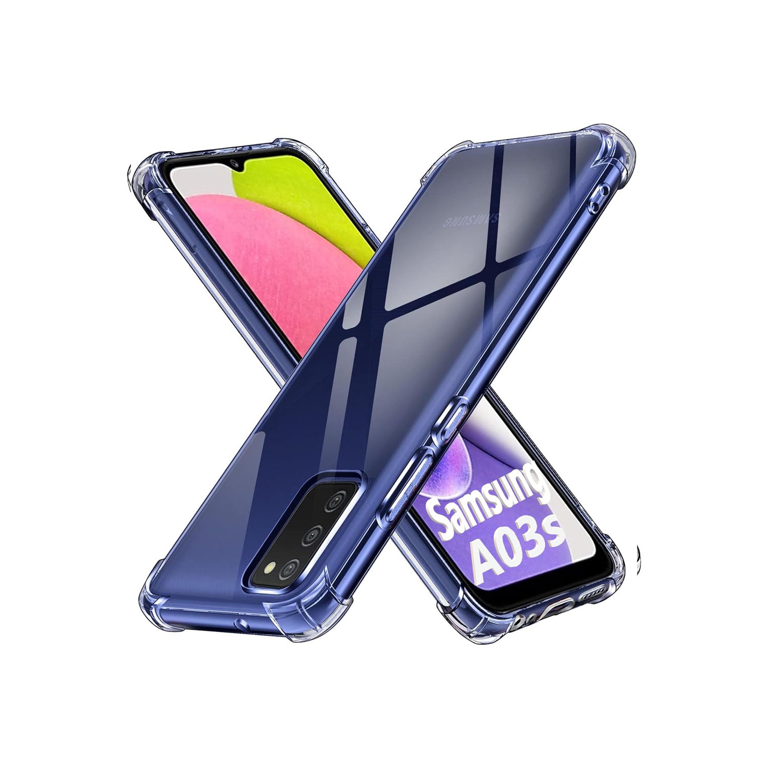 Samsung Galaxy A03s Transparent Soft TPU Silicone Bumper Cover