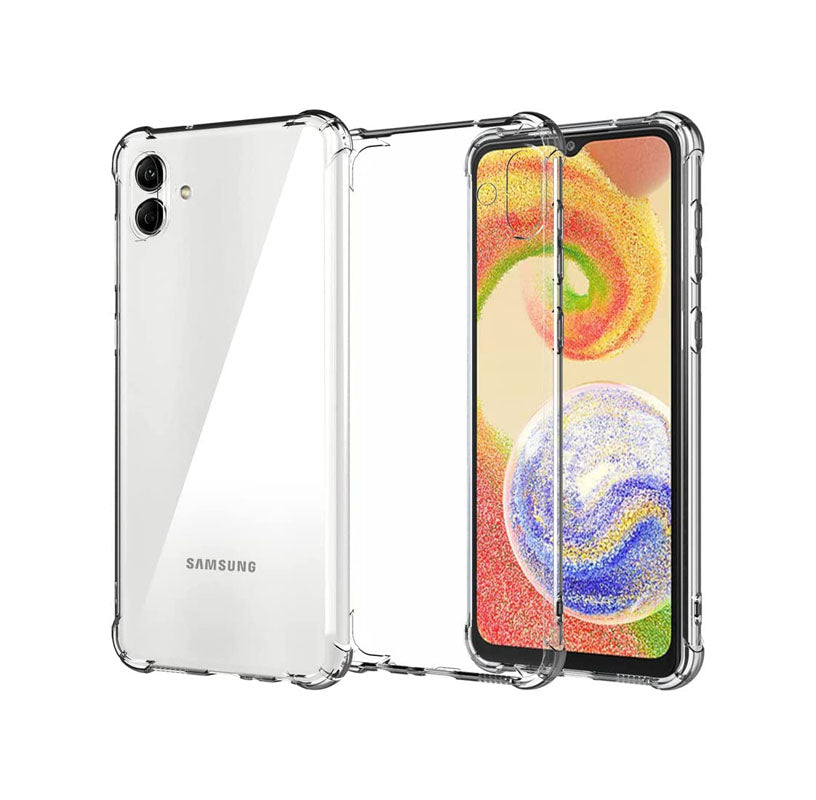 Samsung Galaxy A04e Transparent Soft TPU Silicone Bumper Cover