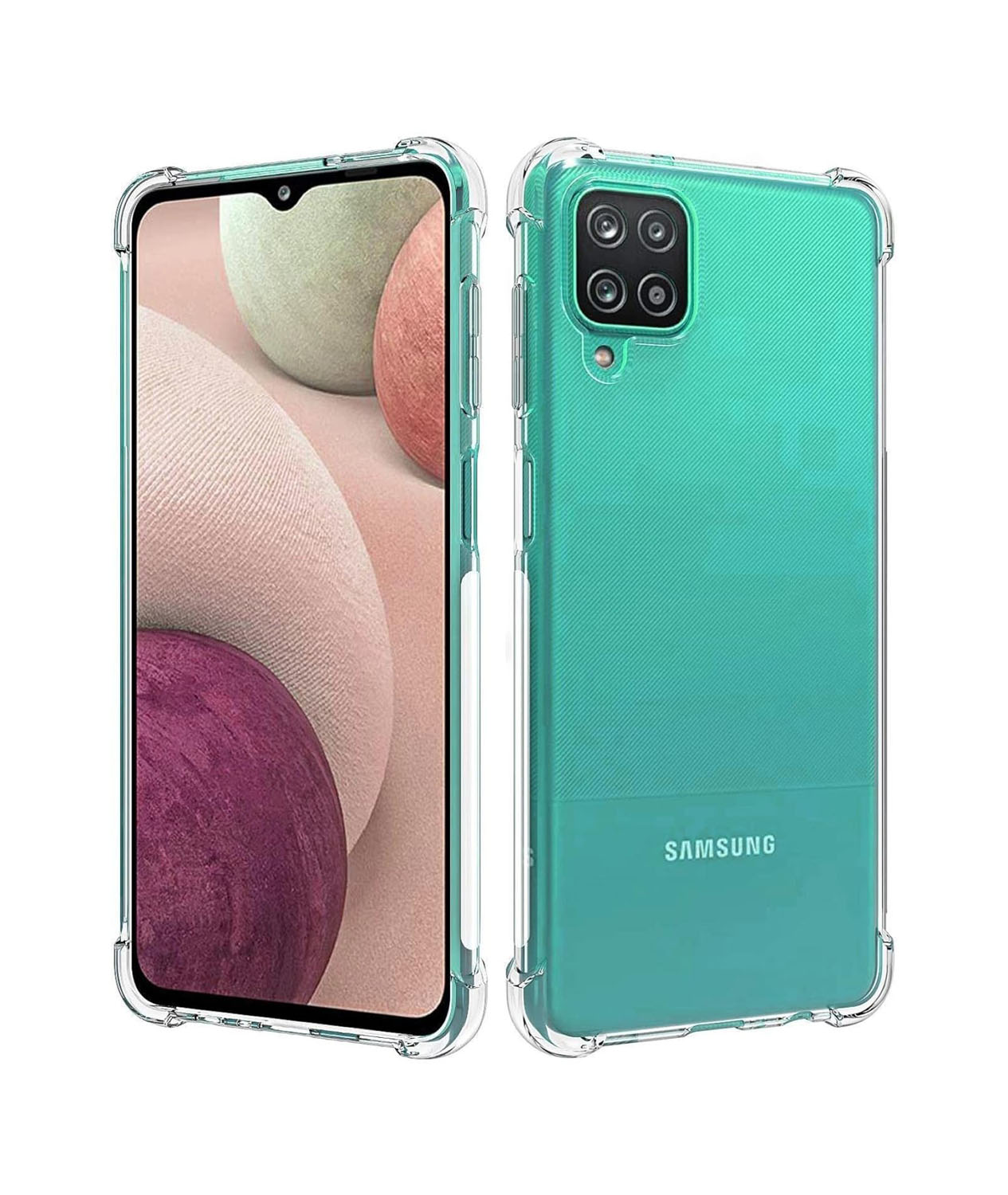Samsung Galaxy A12 Transparent Soft TPU Silicone Bumper Cover