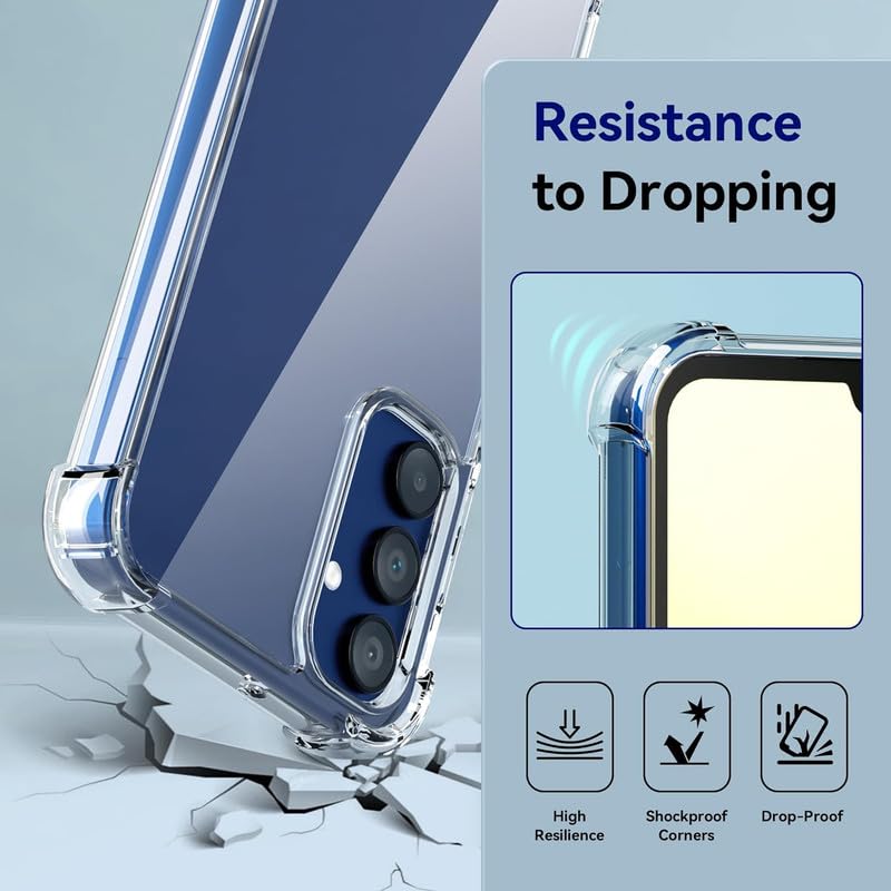 Samsung Galaxy A15 Transparent Soft TPU Silicone Bumper Cover
