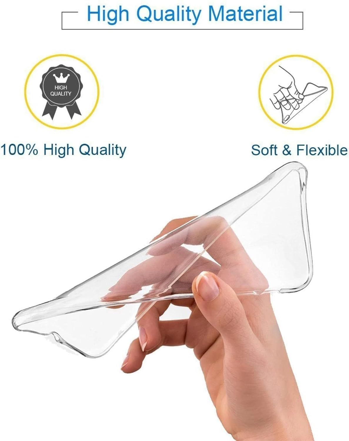 Samsung Galaxy A20s Transparent Soft TPU Silicone Bumper Cover