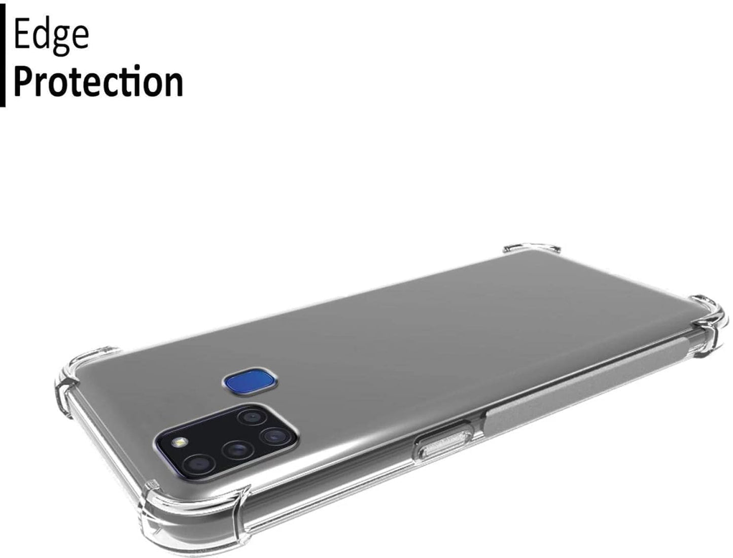 Samsung Galaxy A21s Transparent Soft TPU Silicone Bumper Cover
