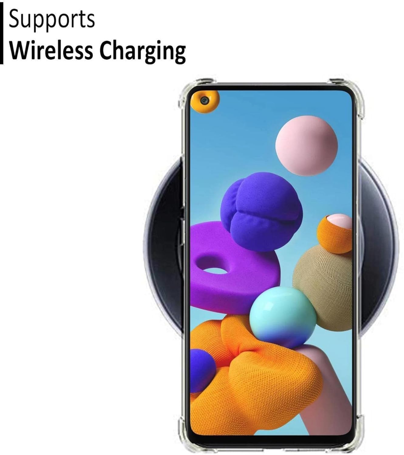 Samsung Galaxy A21s Transparent Soft TPU Silicone Bumper Cover