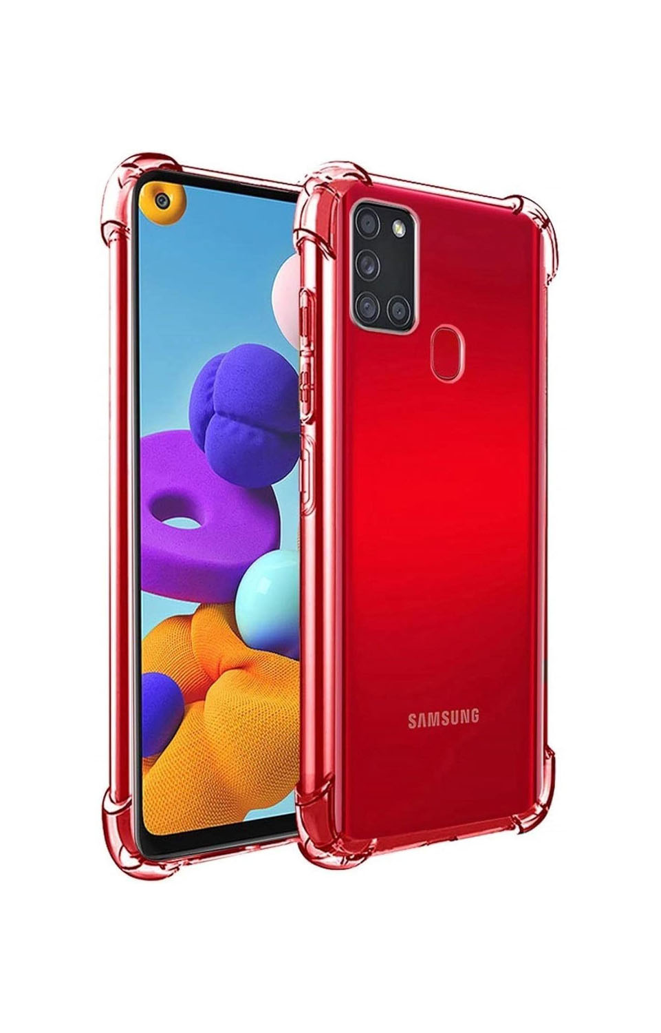 Samsung Galaxy A21s Transparent Soft TPU Silicone Bumper Cover