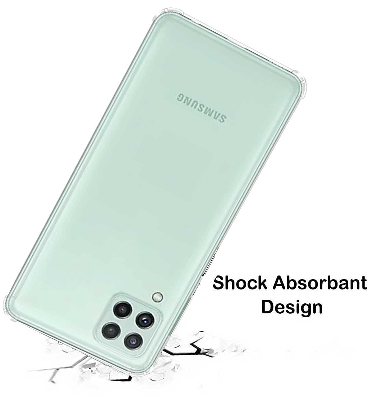 Samsung Galaxy A22 Transparent Soft TPU Silicone Bumper Cover