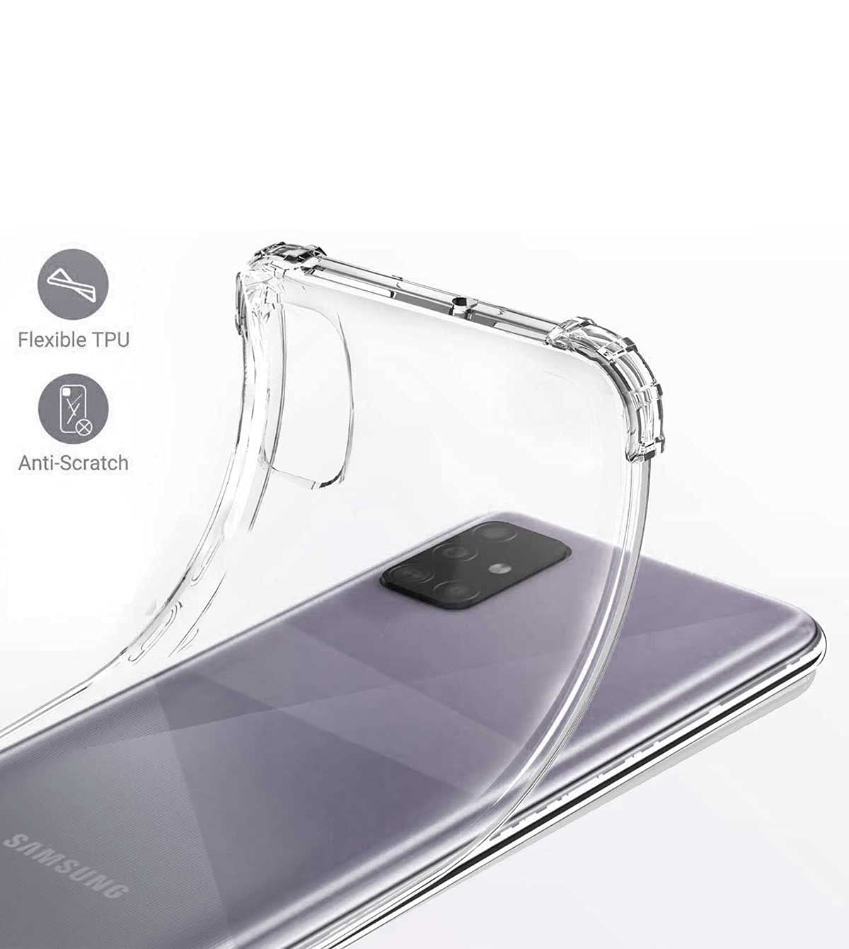 Samsung Galaxy A22 Transparent Soft TPU Silicone Bumper Cover