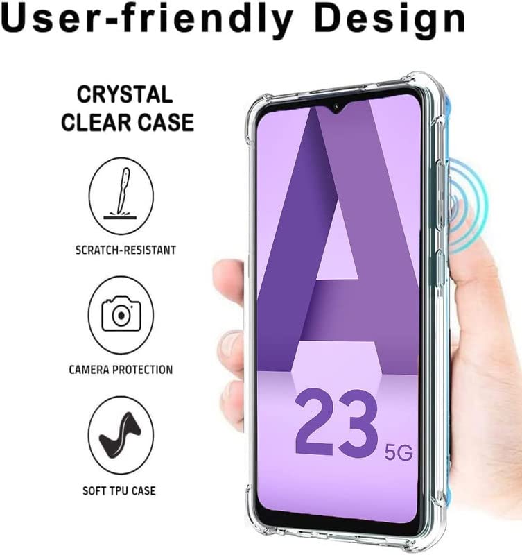 Samsung Galaxy A23 Transparent Soft TPU Silicone Bumper Cover