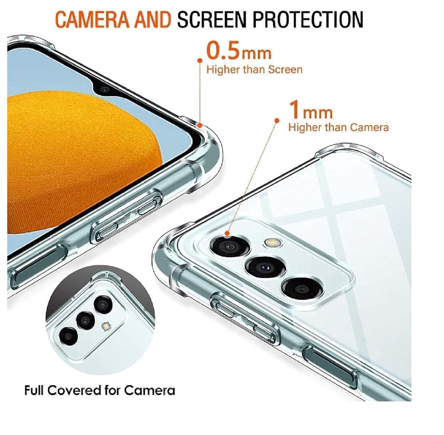 Samsung Galaxy A25 Transparent Soft TPU Silicone Bumper Cover