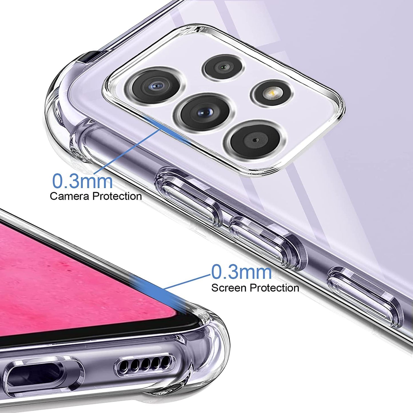 Samsung Galaxy A33 Transparent Soft TPU Silicone Bumper Cover