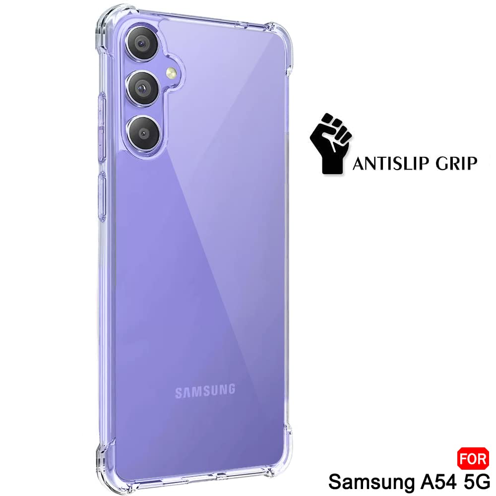 Samsung Galaxy A54 Transparent Soft TPU Silicone Bumper Cover