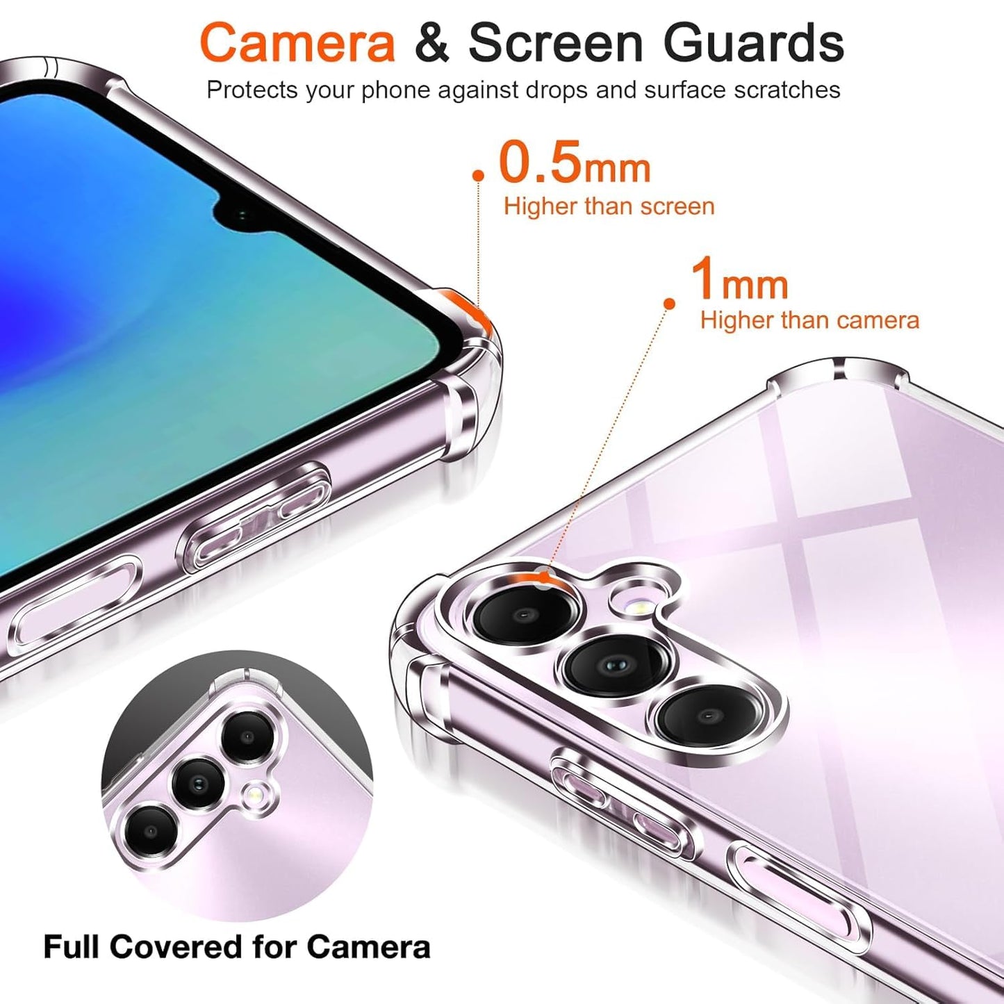 Samsung Galaxy A57 Transparent Soft TPU Silicone Bumper Cover