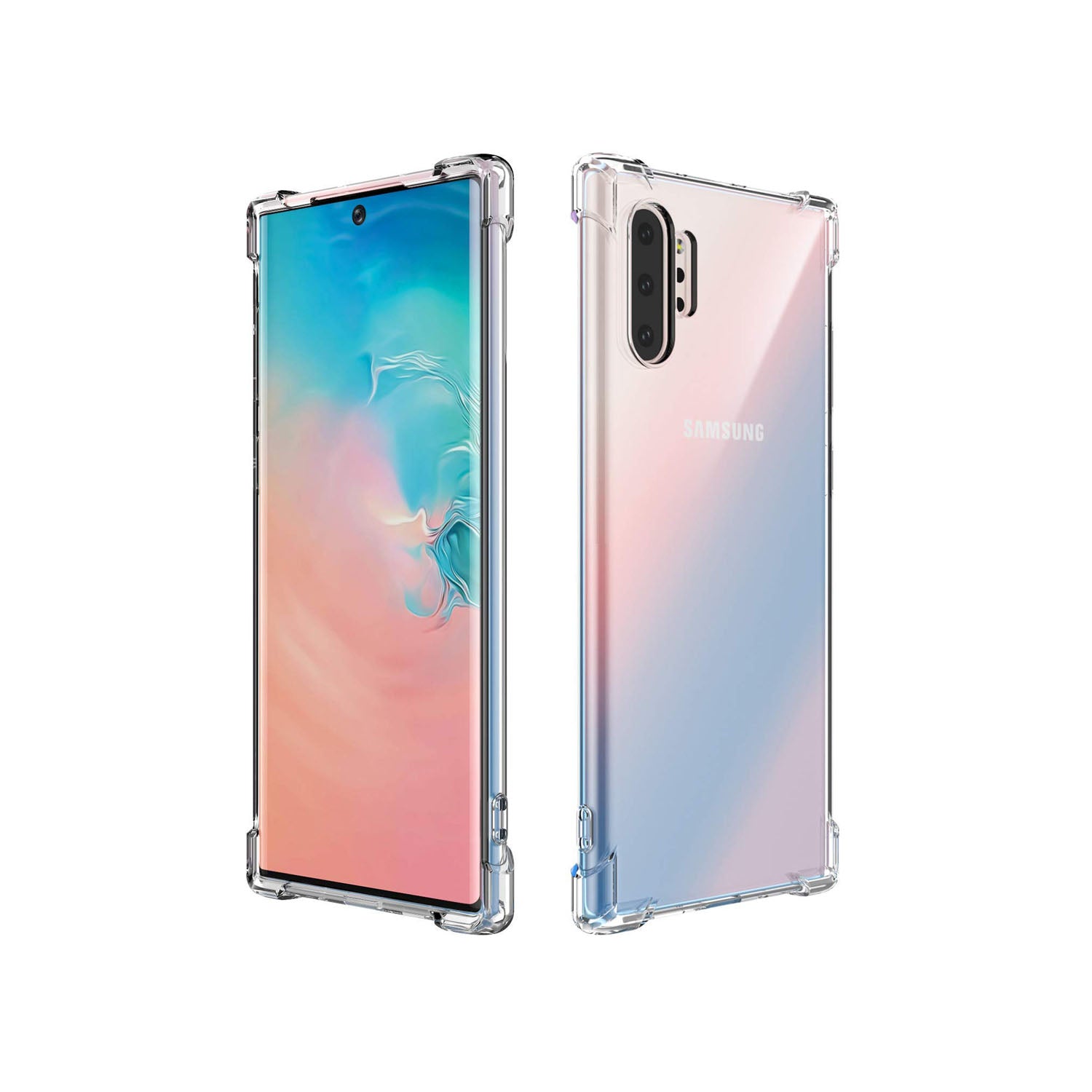 Samsung Galaxy Note 10 Plus Transparent Soft TPU Silicone Bumper Cover
