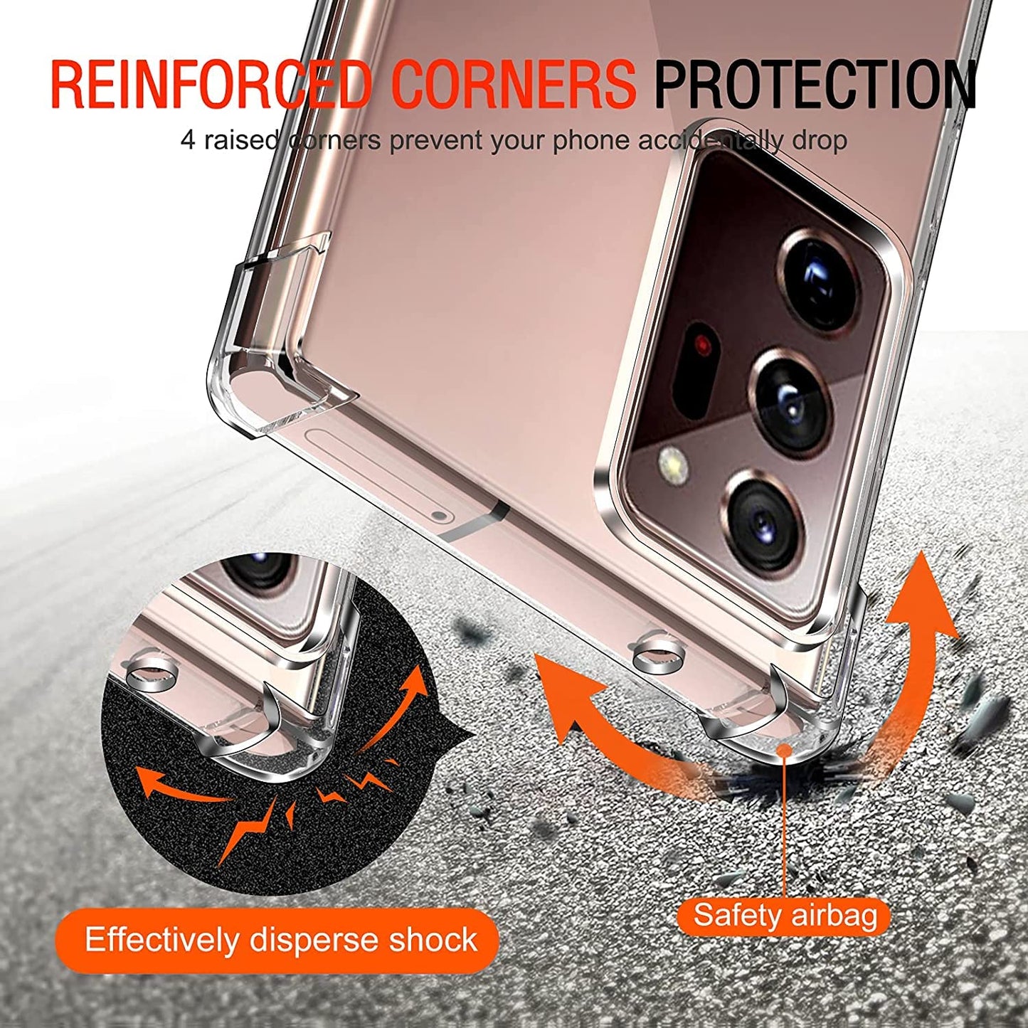 Samsung Galaxy Note 20 Ultra Transparent Soft TPU Silicone Bumper Cover