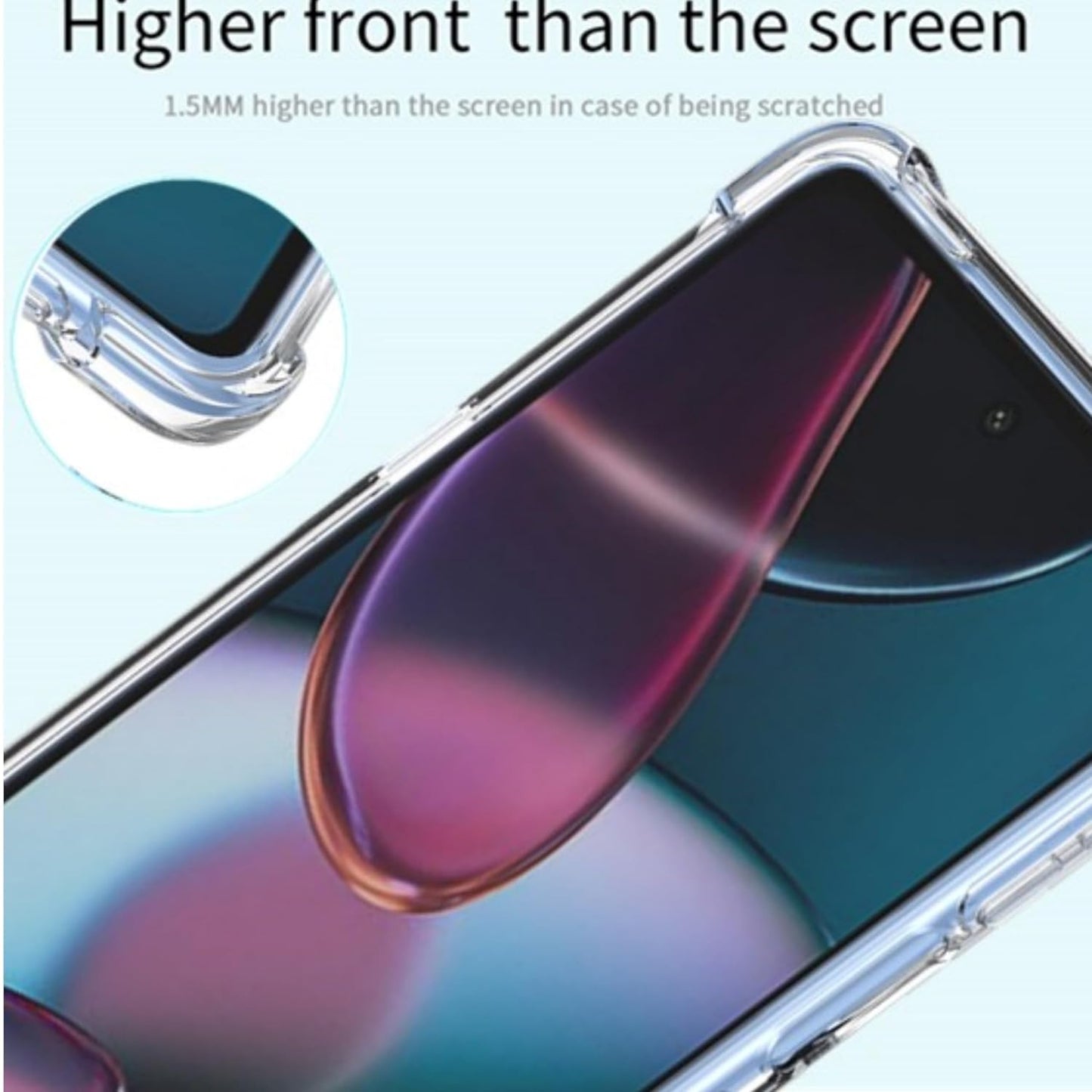 Vivo V25 Pro Transparent Soft TPU Silicone Bumper Cover