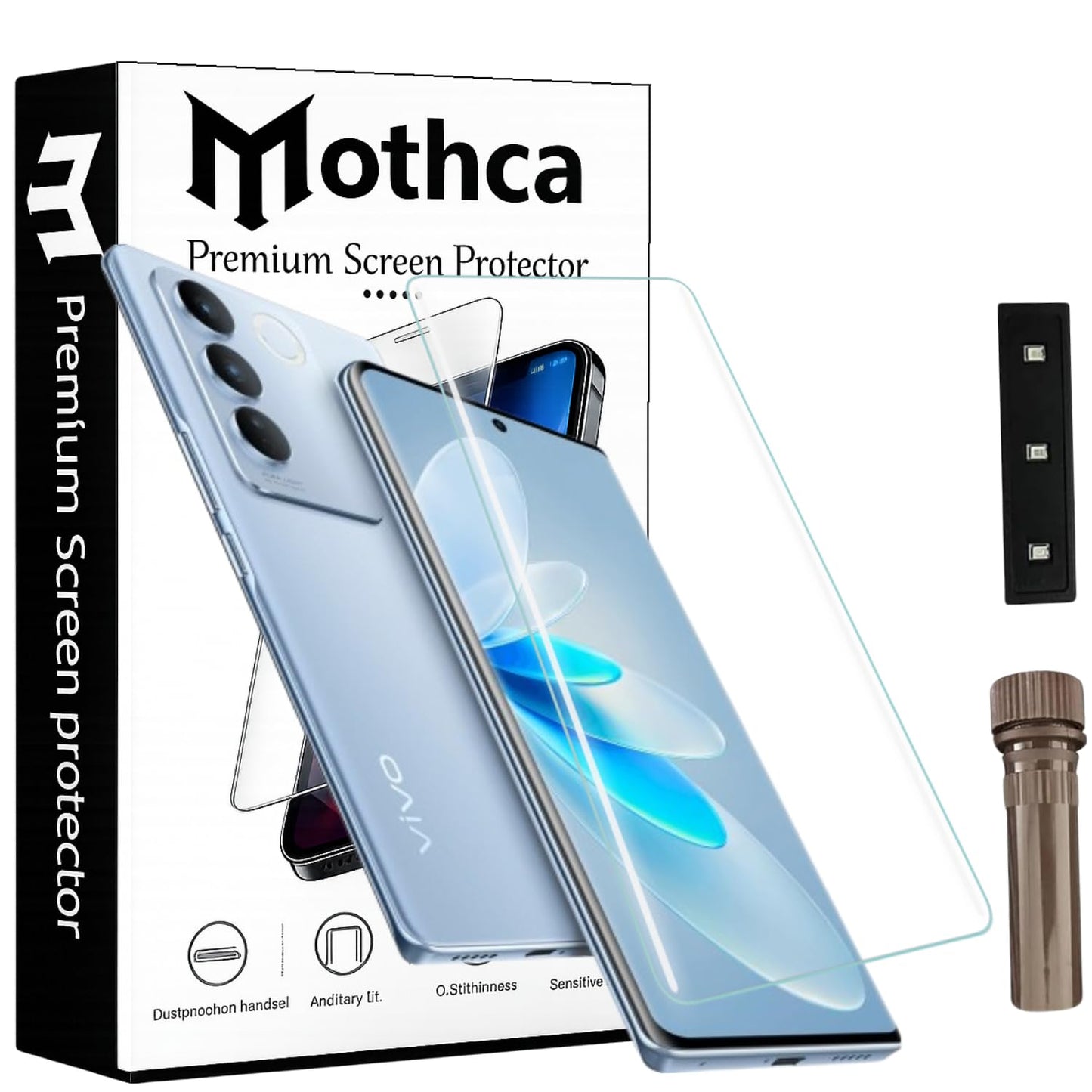 Vivo V27 Pro UV Tempered Glass Screen Protector