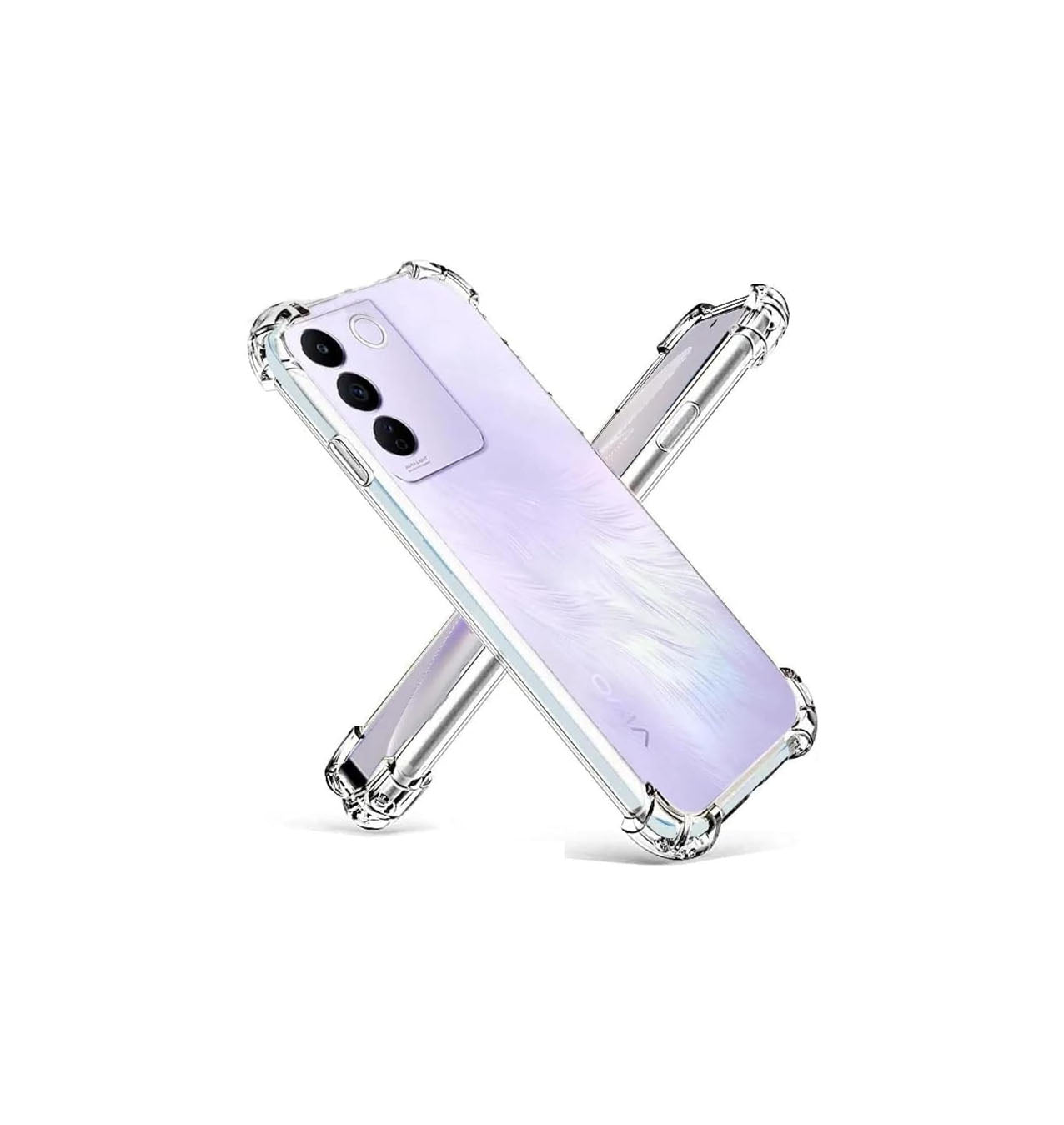 Vivo V27e Transparent Soft TPU Silicone Bumper Cover