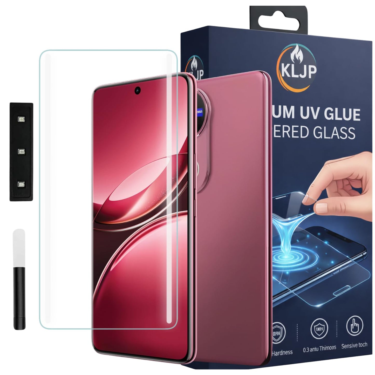 Vivo V50 UV Tempered Glass Screen Protector