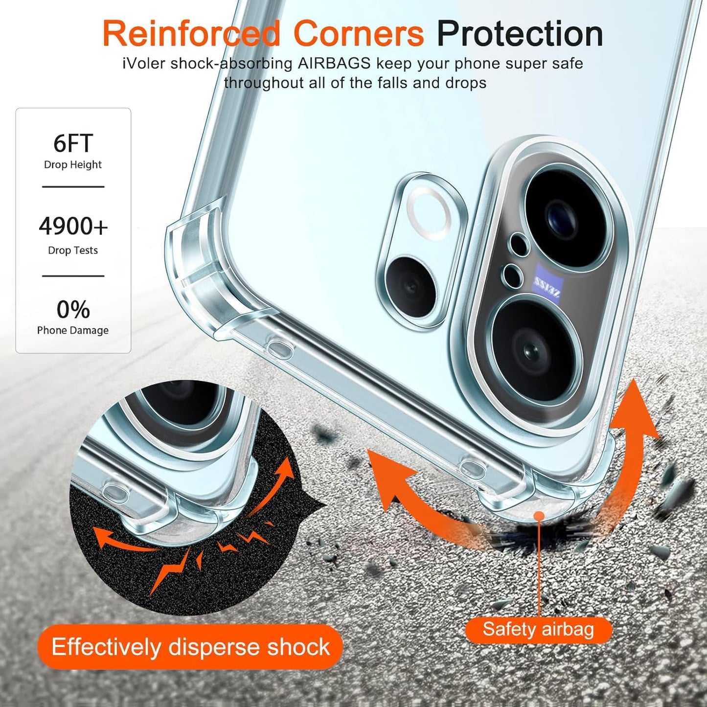 Vivo V60 Transparent Soft TPU Silicone Bumper Cover