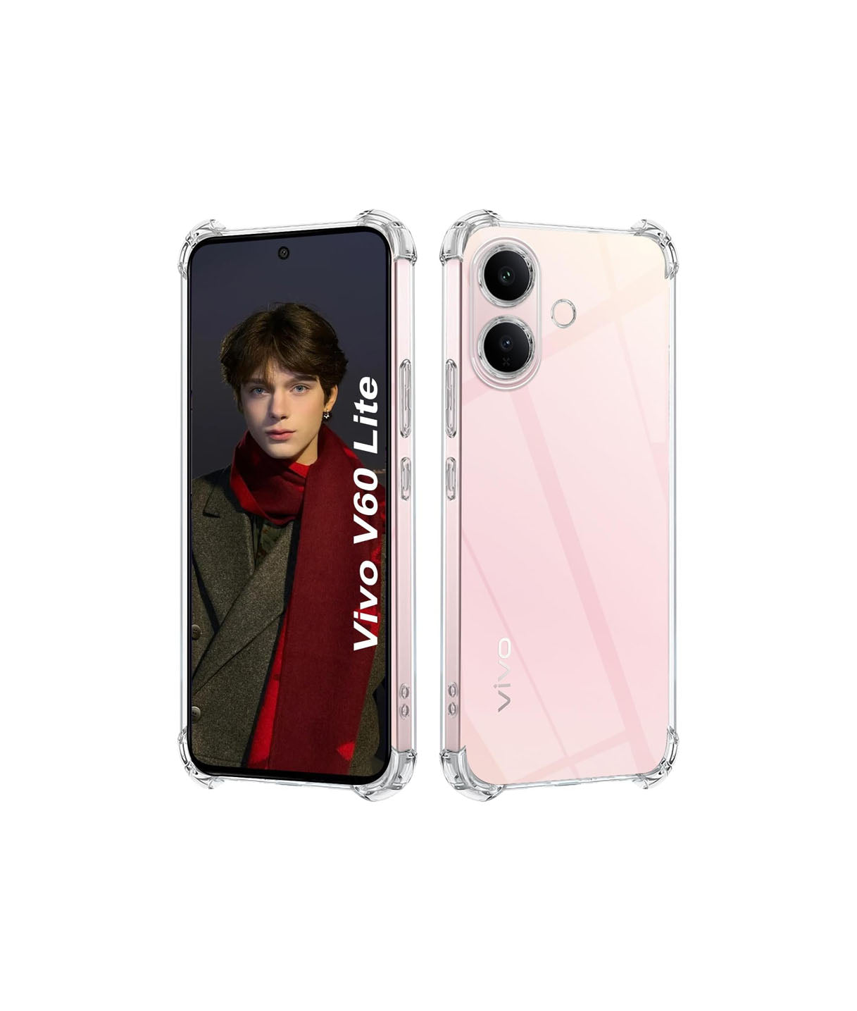 Vivo V60 Lite Transparent Soft TPU Silicone Bumper Cover