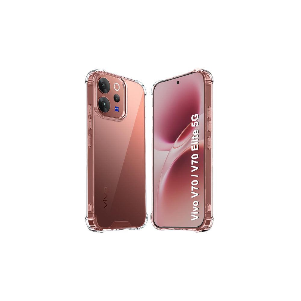 Vivo V70 Transparent Soft TPU Silicone Bumper Cover