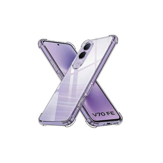 Vivo V70 FE Transparent Soft TPU Silicone Bumper Cover