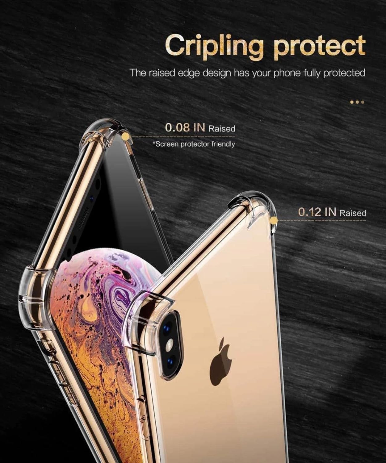 iPhone x Transparent Soft TPU Silicone Bumper Cover
