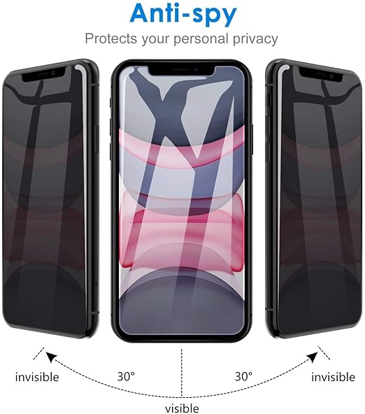 iPhone Xr Privacy Tempered Glass Screen Protector