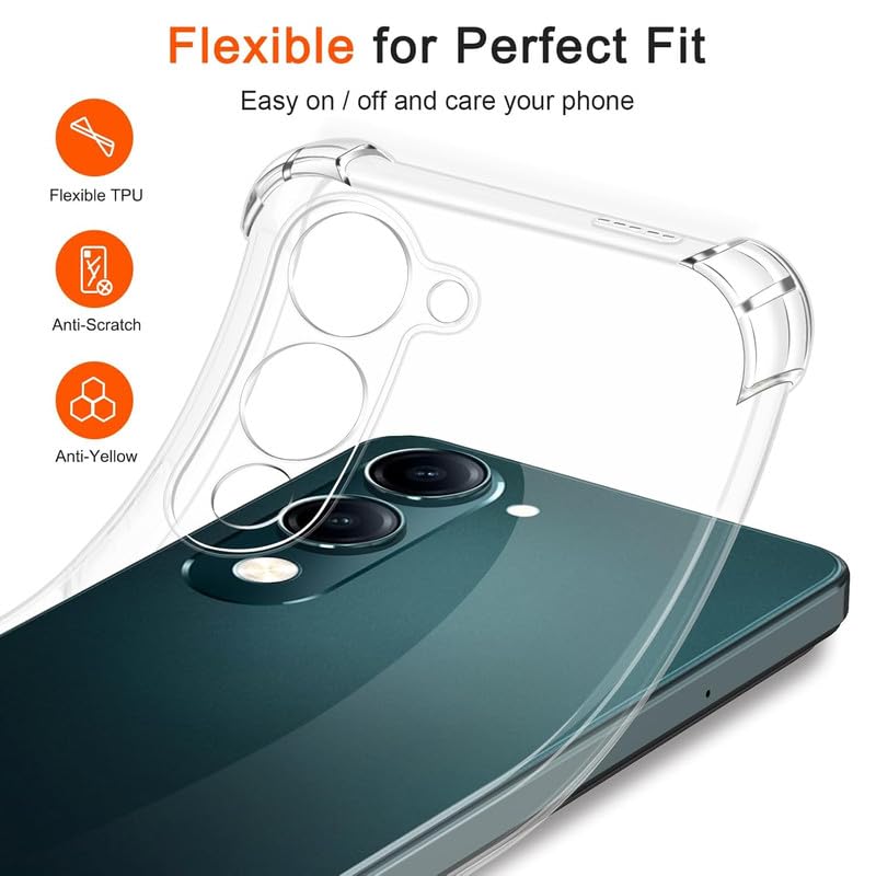 Vivo Y04 Transparent Soft TPU Silicone Bumper Cover