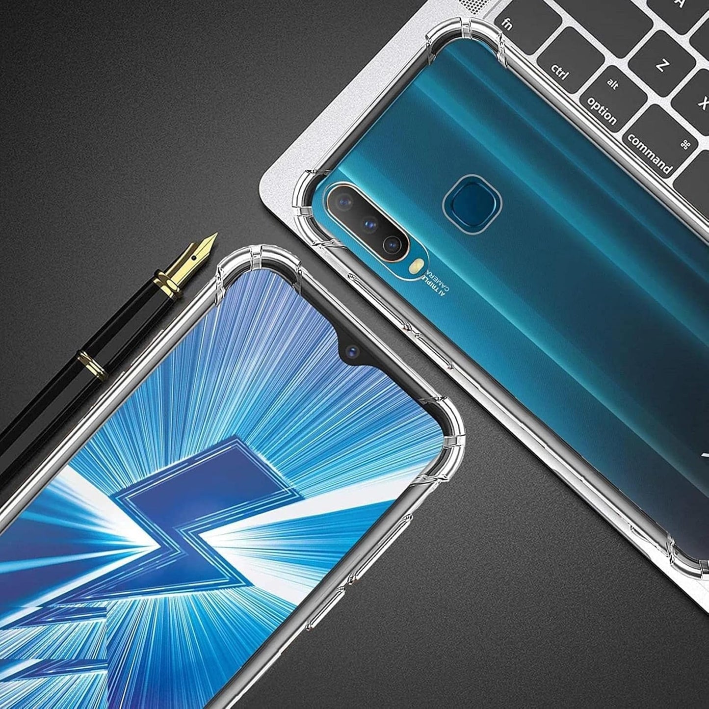 Vivo Y12 Transparent Soft TPU Silicone Bumper Cover