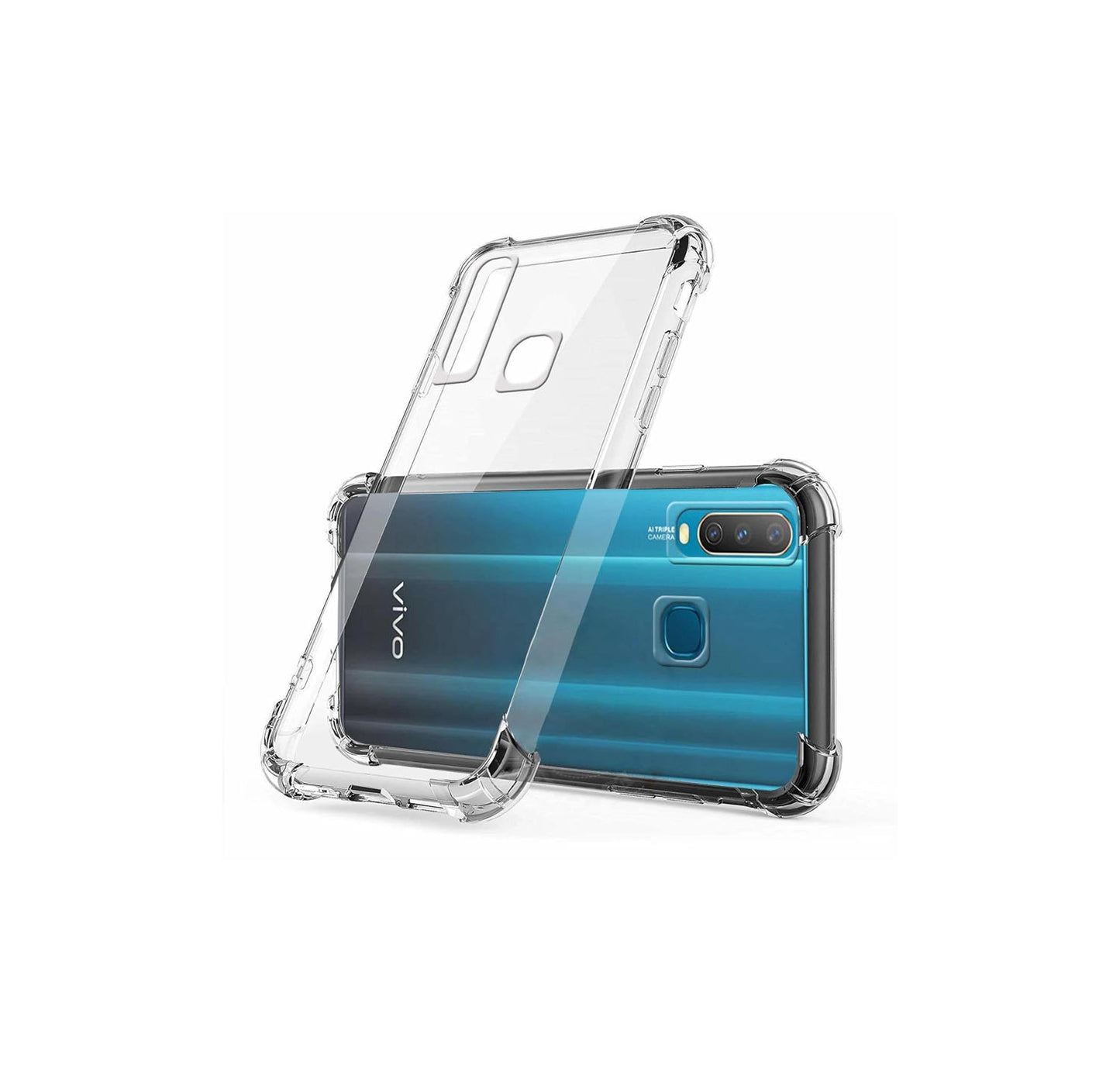 Vivo Y12 Transparent Soft TPU Silicone Bumper Cover
