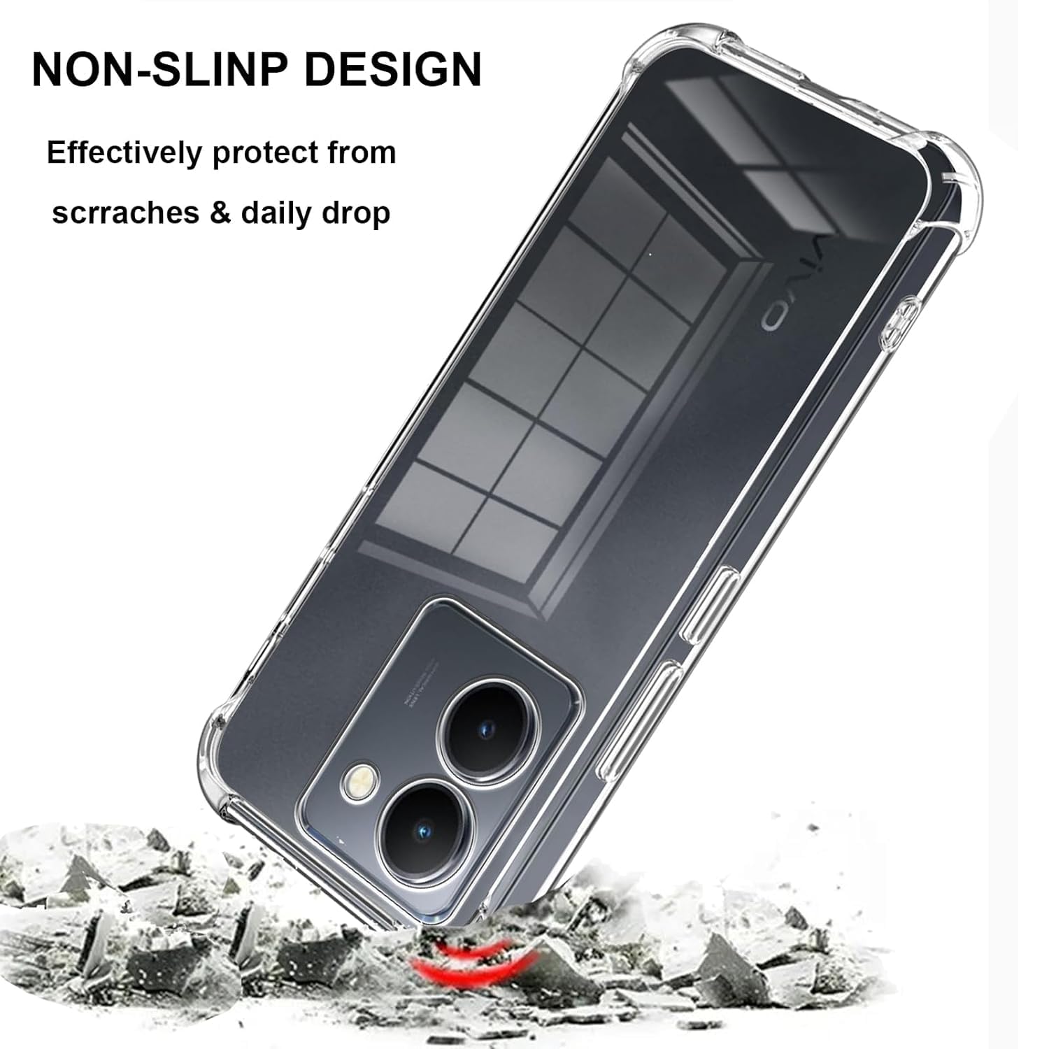 Vivo Y18 Transparent Soft TPU Silicone Bumper Cover