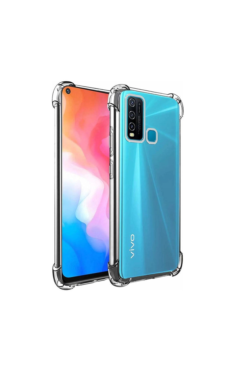 Vivo Y30 Transparent Soft TPU Silicone Bumper Cover
