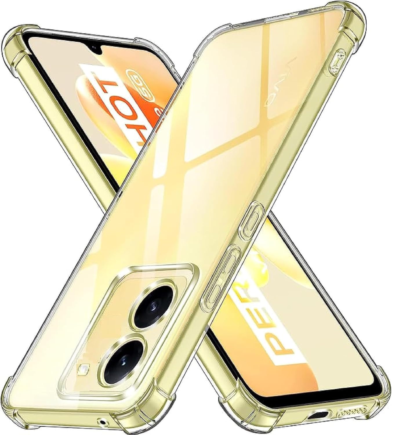 Vivo Y36 Transparent Soft TPU Silicone Bumper Cover