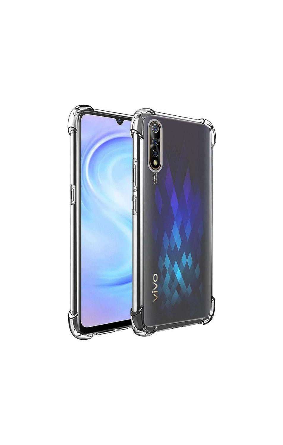 Vivo S1 Transparent Soft TPU Silicone Bumper Cover
