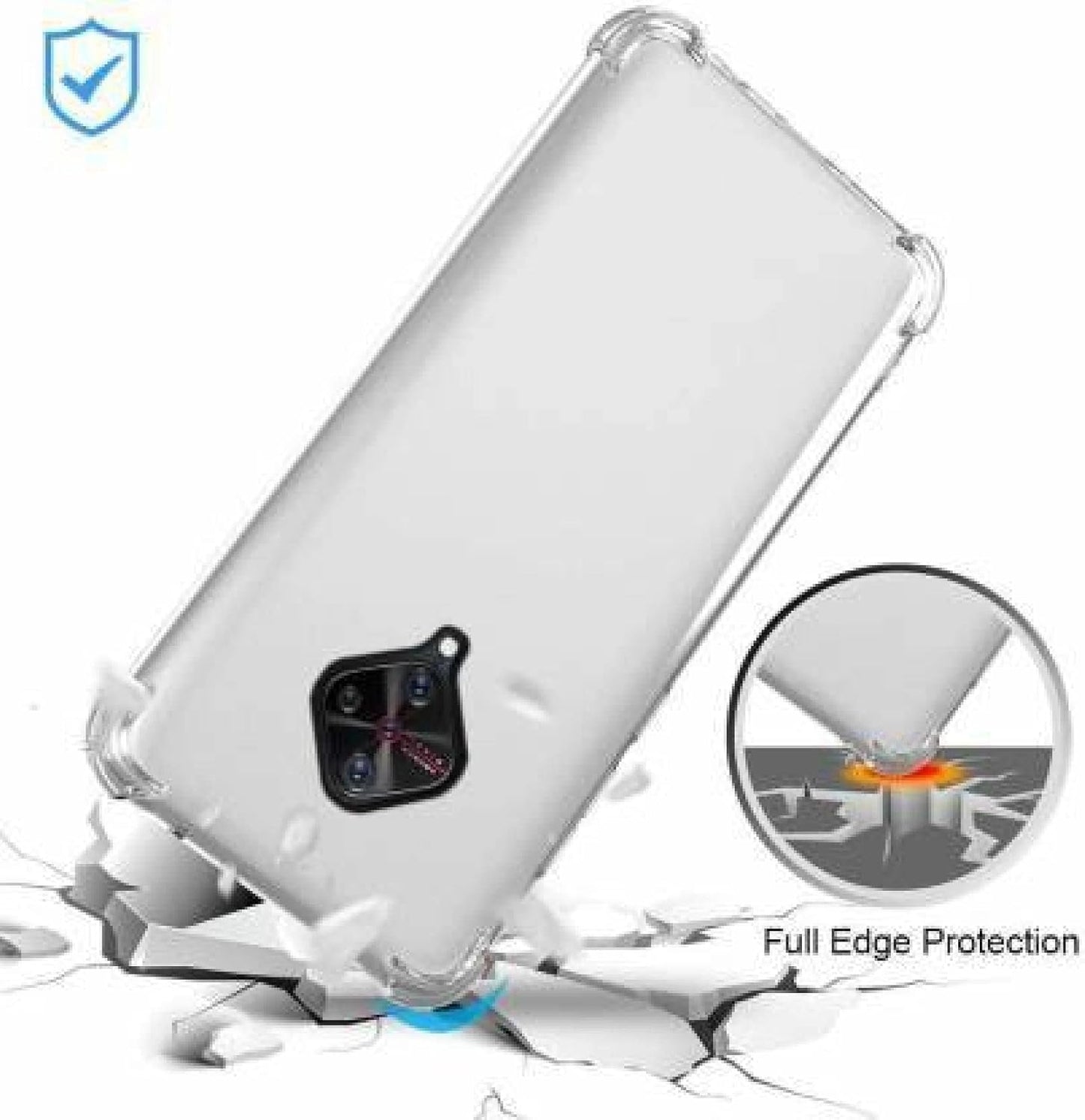 Vivo S1 Pro Transparent Soft TPU Silicone Bumper Cover